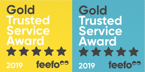 Feefo Gold Trusted Service Award for 2019