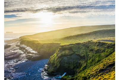 dawn on the irish coast