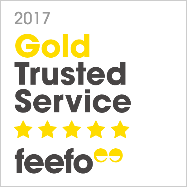 feefo gold trusted service 2017