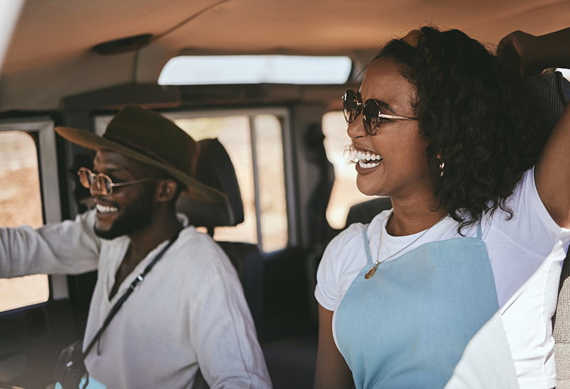 Insurance Excess happy couple driving